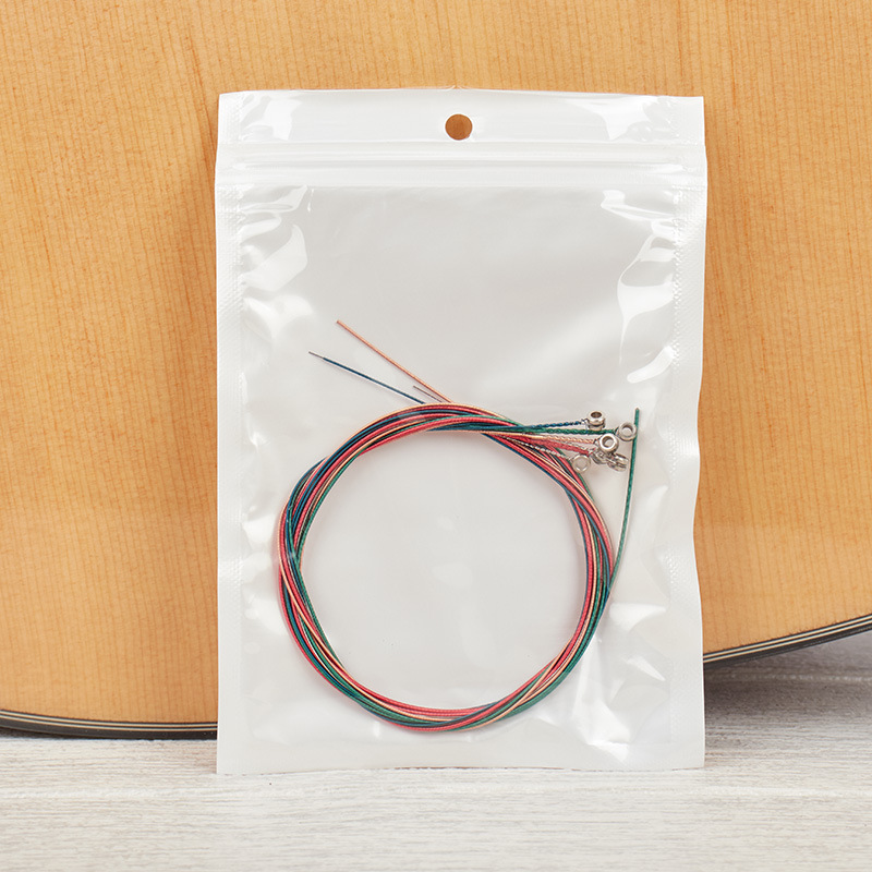 Guitar String Rainbow Color / Gold / Rose Acoustic Guitar Strings For ...