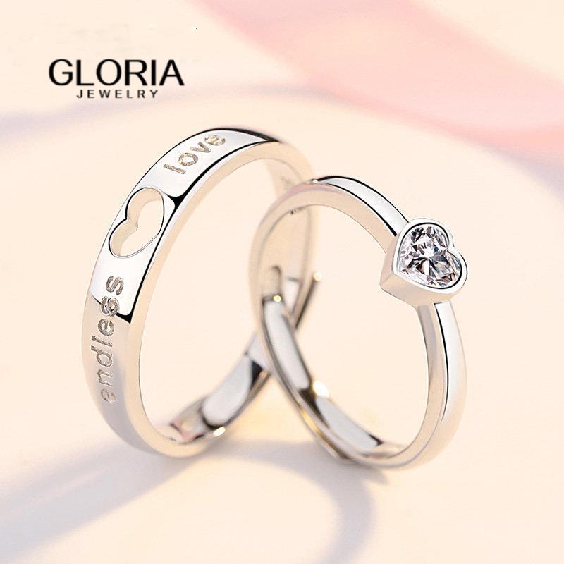 Gloria Jewelry wedding ring for couple minimalist Platinum high quality 