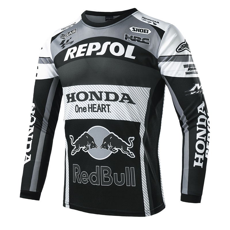 Jersey Biker Long Sleeve Shirts HONDA Motorcycle Jersey Shirt Long