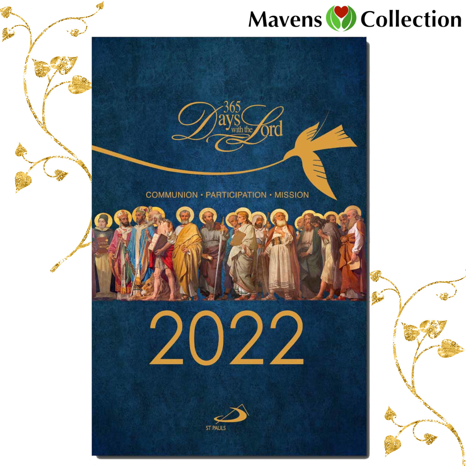 365 Days with the Lordd Devotional 2022 Hardcover BLUE by Mavens