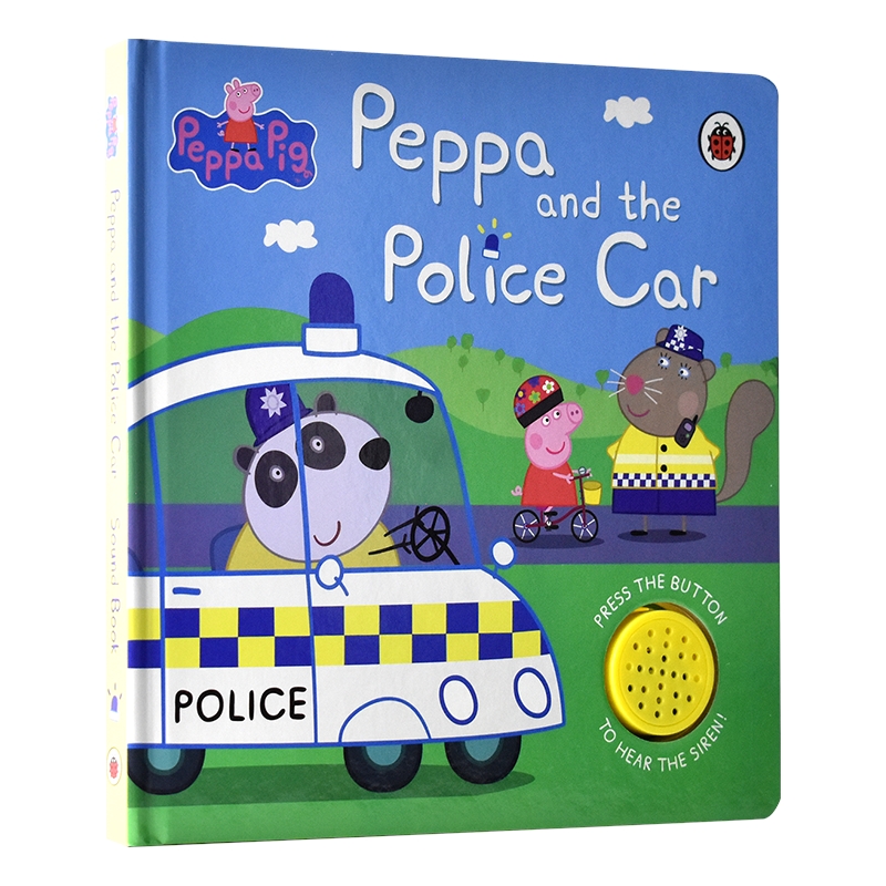 Peppa Pig Police Car piggy police car story book, voice board, book