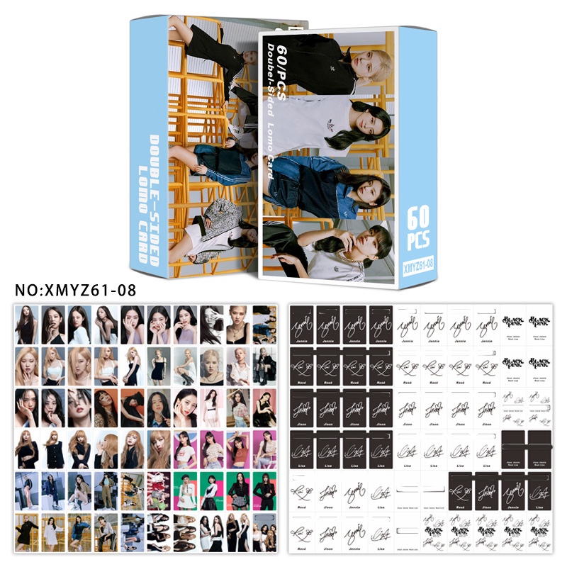 BLACKPINK LOMO Card Photo Card LISA ROSE JISOO JENNIE Album Photocard ...