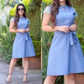 lazada denim dress