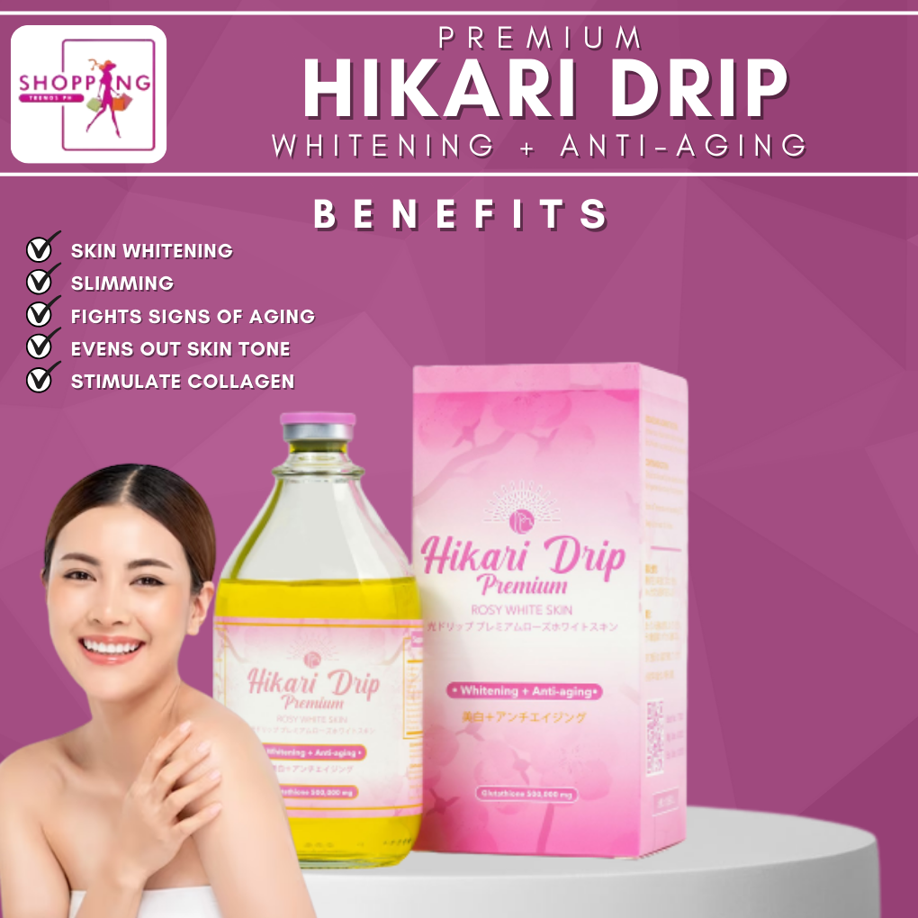 Hikari drip premium complete set glutathione drip set for whitening slimming and anti aging