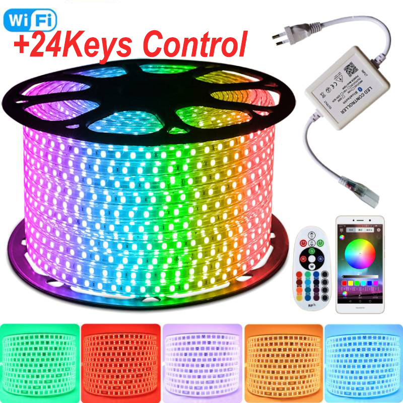 AceDeal 3100Meters LED Strip Light Waterproof 220V RGB Remote control