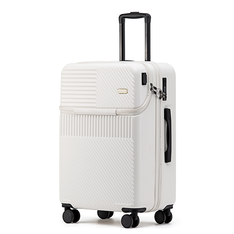 YCY Luggage New Multifunctional rechargeable front opening luggage USB