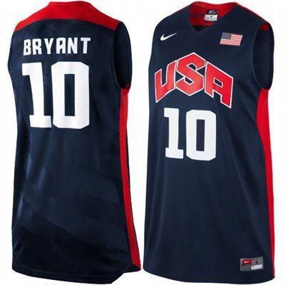 2012 USA Basketball Kobe Bryant #10 Dream Team Basketball Jersey Stitched White 