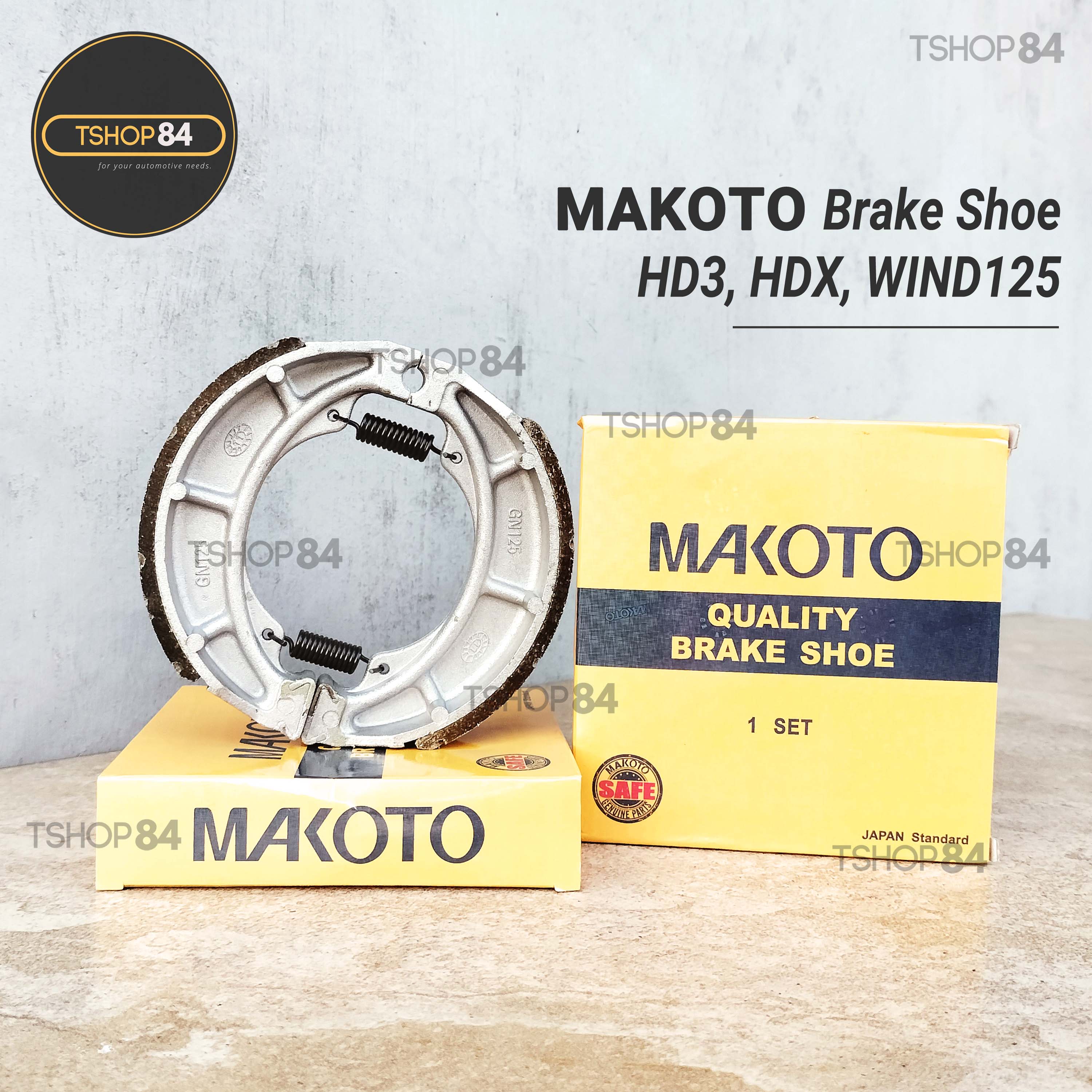 MAKOTO Brake Shoe HD3 HDX WIND125 Japan Quality | Lazada Philippines