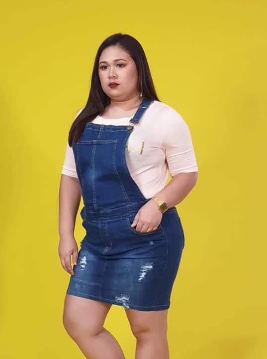 jean jumper dress plus size