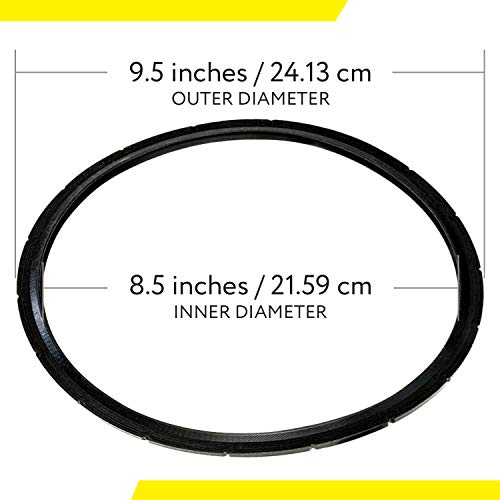 Impresa Presto Pressure Cooker Replacement Gasket and Overpressure Plugs -  2 Sets - Rubber Sealing Rings - Fits Various 6-Quart Presto Models - Part