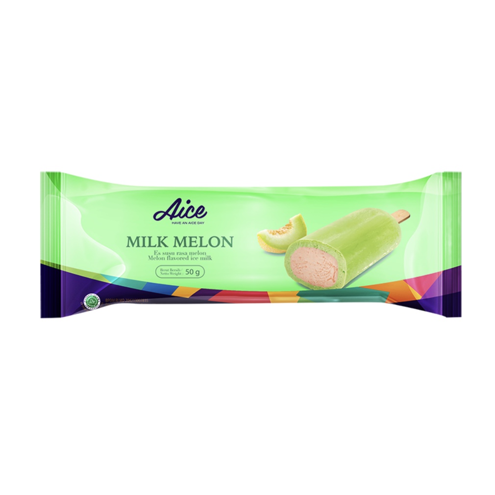 Aice Ice Cream Milk Melon Box of 20 Pieces Lazada PH