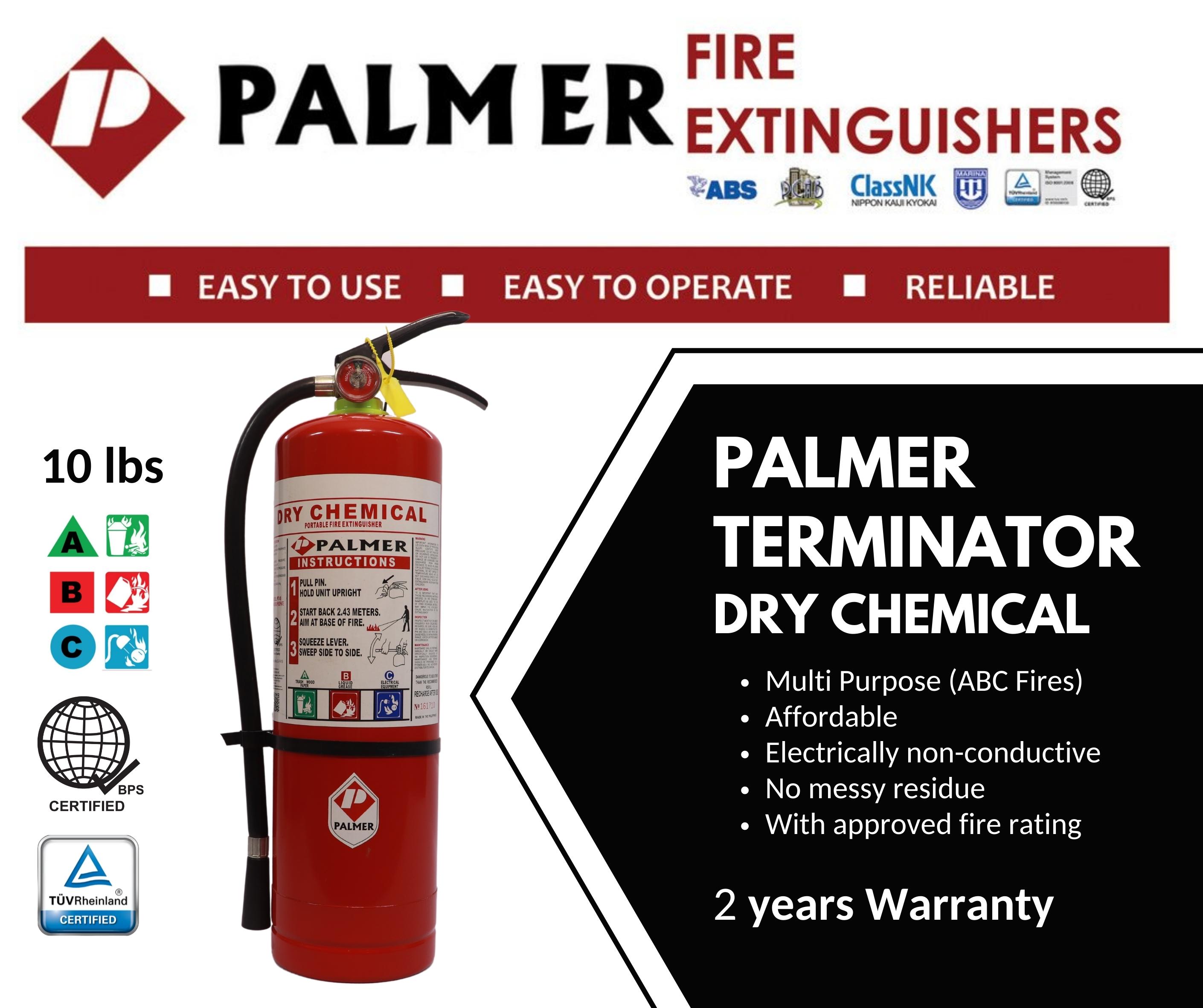 Palmer Terminator (Dry Chemical) Fire Extinguisher (10lbs.) Lazada PH