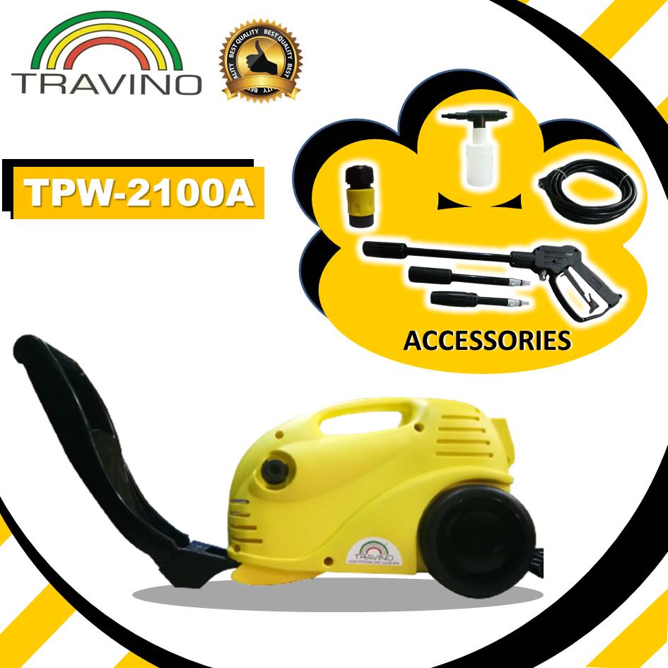 Travino Pressure Washer TPW2100A (Yellow) Brushless Industrial Duty