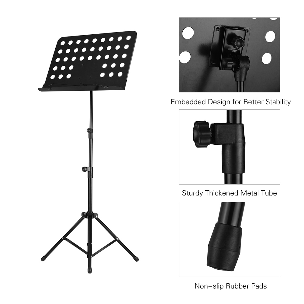 Music Sheet Stand Lyrics Stand Heavy Duty Music Accessories Adjustable