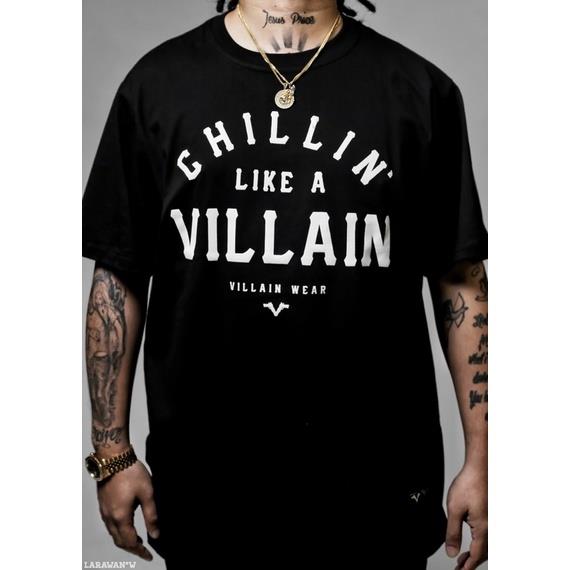 VILLAIN Wear (Chillin Like a villain) cotton shirt quality Lazada PH