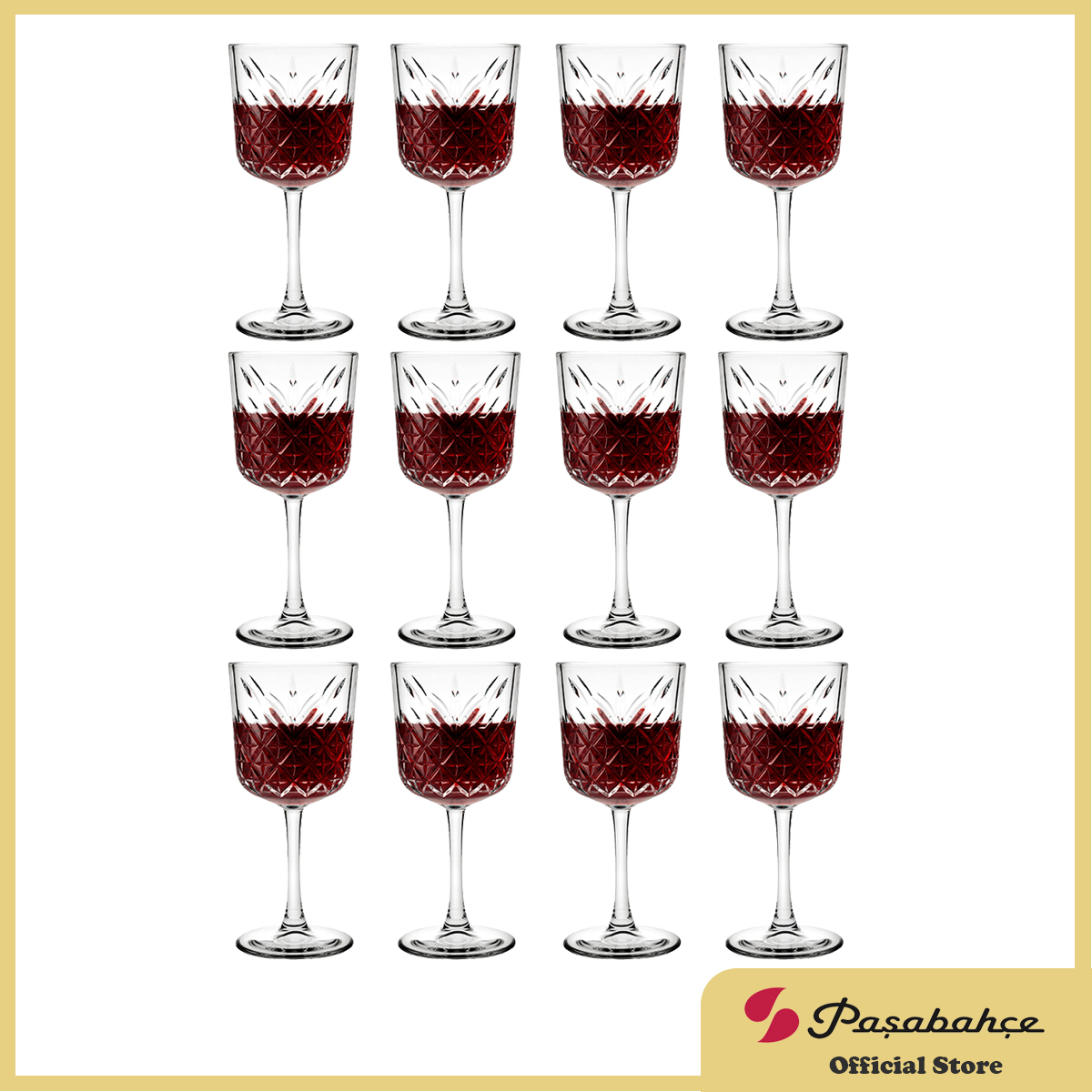 Pasabahce Timeless Red Wine Glass 330cc 11oz Set Of 12 Clear Lazada Ph