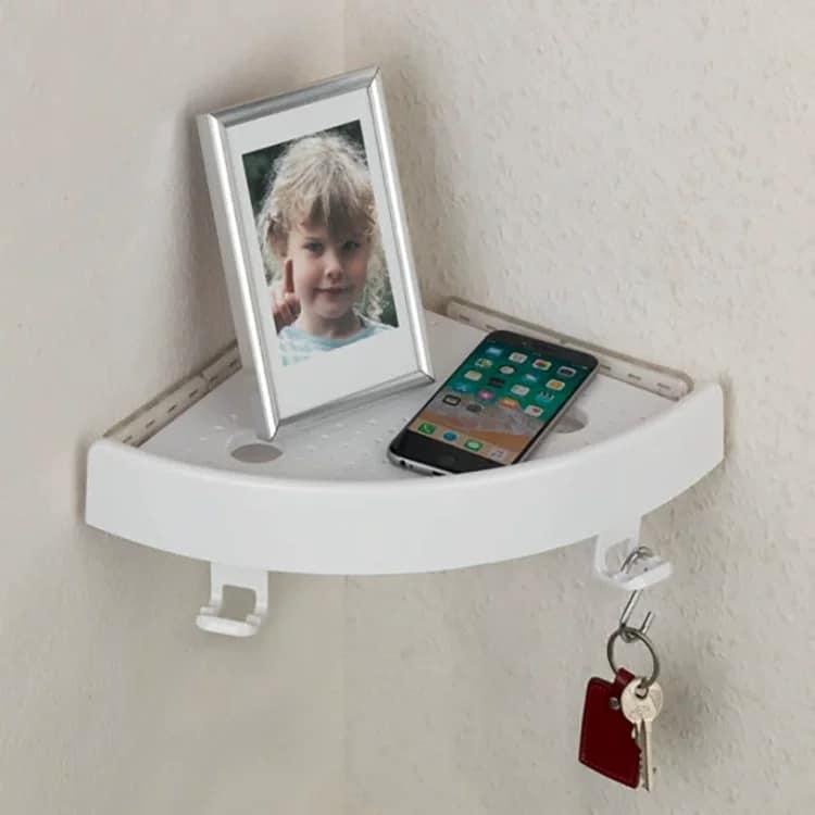 LUCKIN MALL Snap up Bathroom Corner Shelf Bath Storage Shelf review and