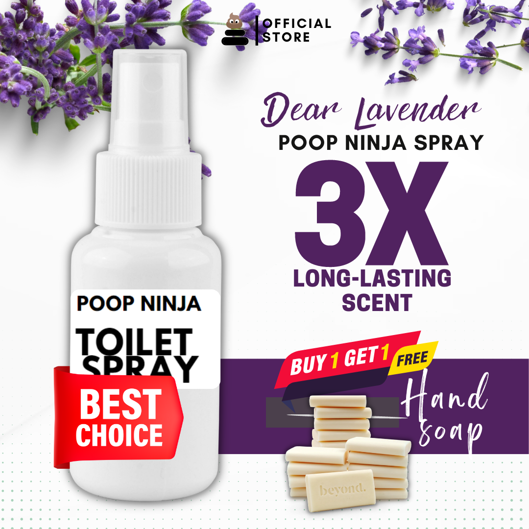 LAVENDER Poop Spray Odor Buster Air Freshener Poop Ninja Poo Spray
