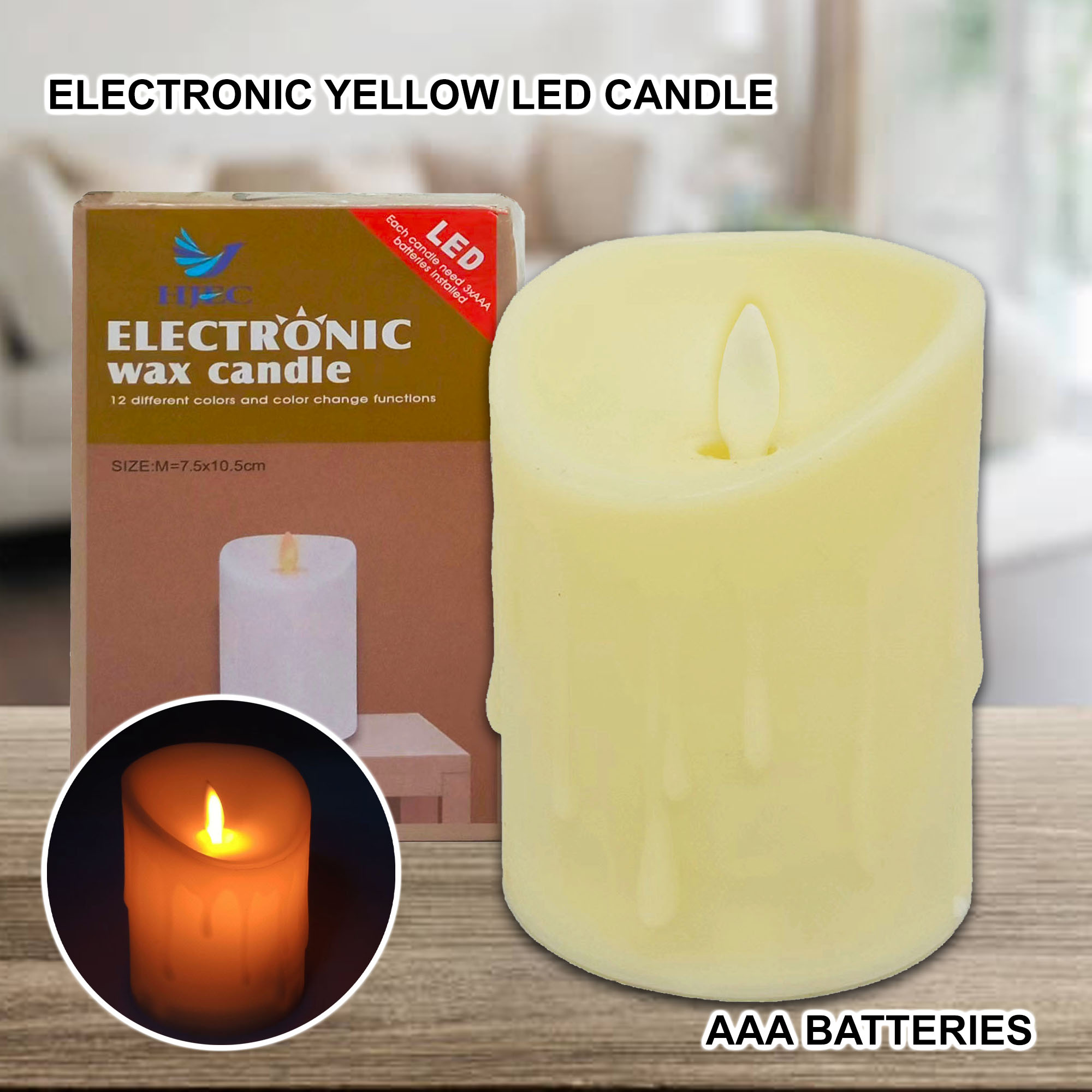 Fea Flameless Electronic Swing LED Candle Battery Operated for Home