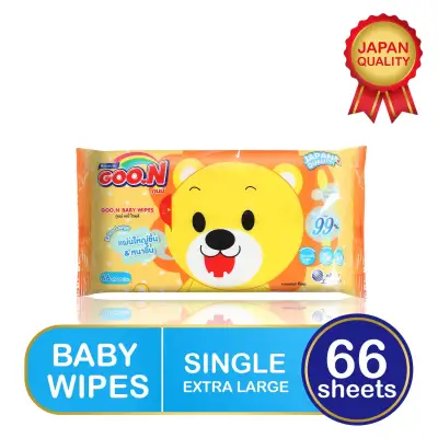 GOO.N Extra Large Baby Wipes 66 Sheets