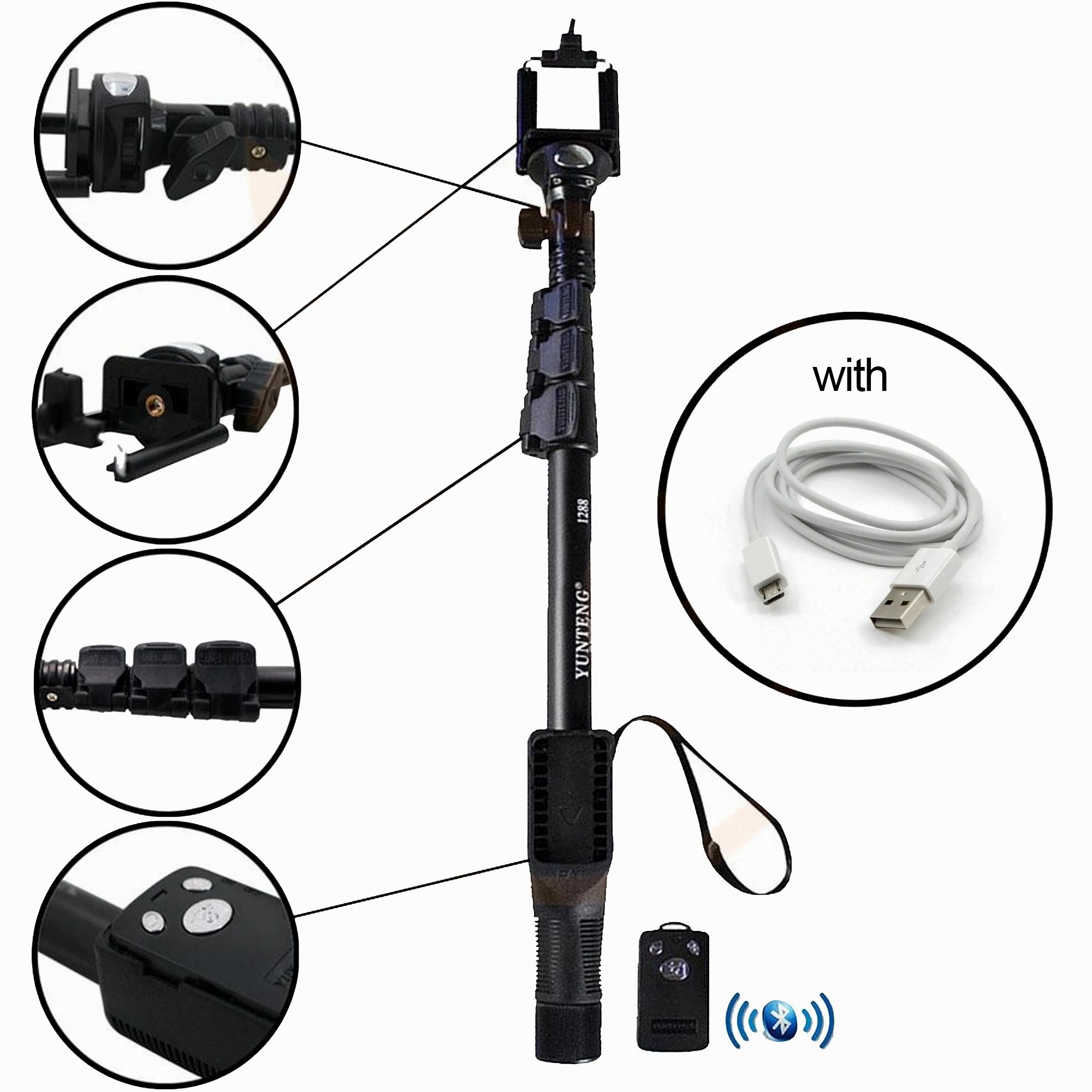 Bright Click Selfie Stick Bluetooth Monopod Lazada PH