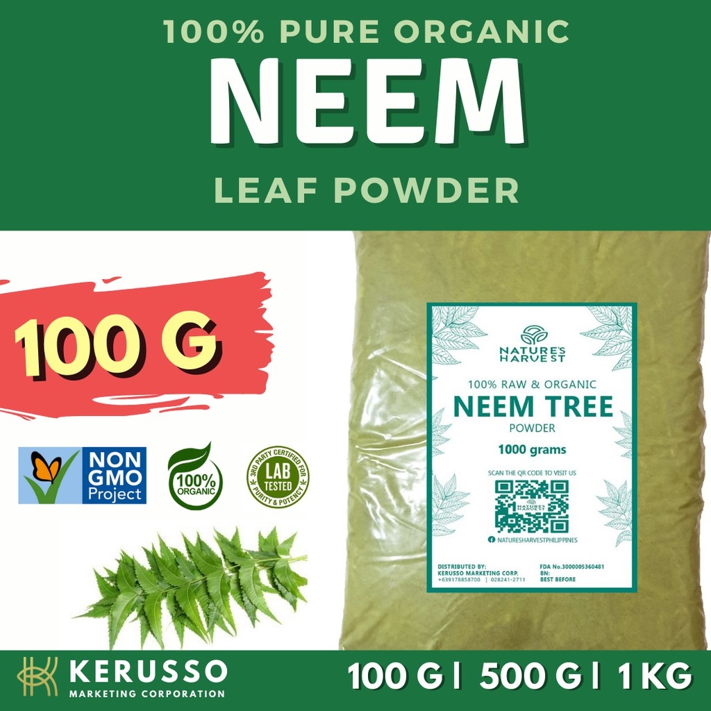Neem Tree Powder 500 Grams and 100 Grams Lazada PH
