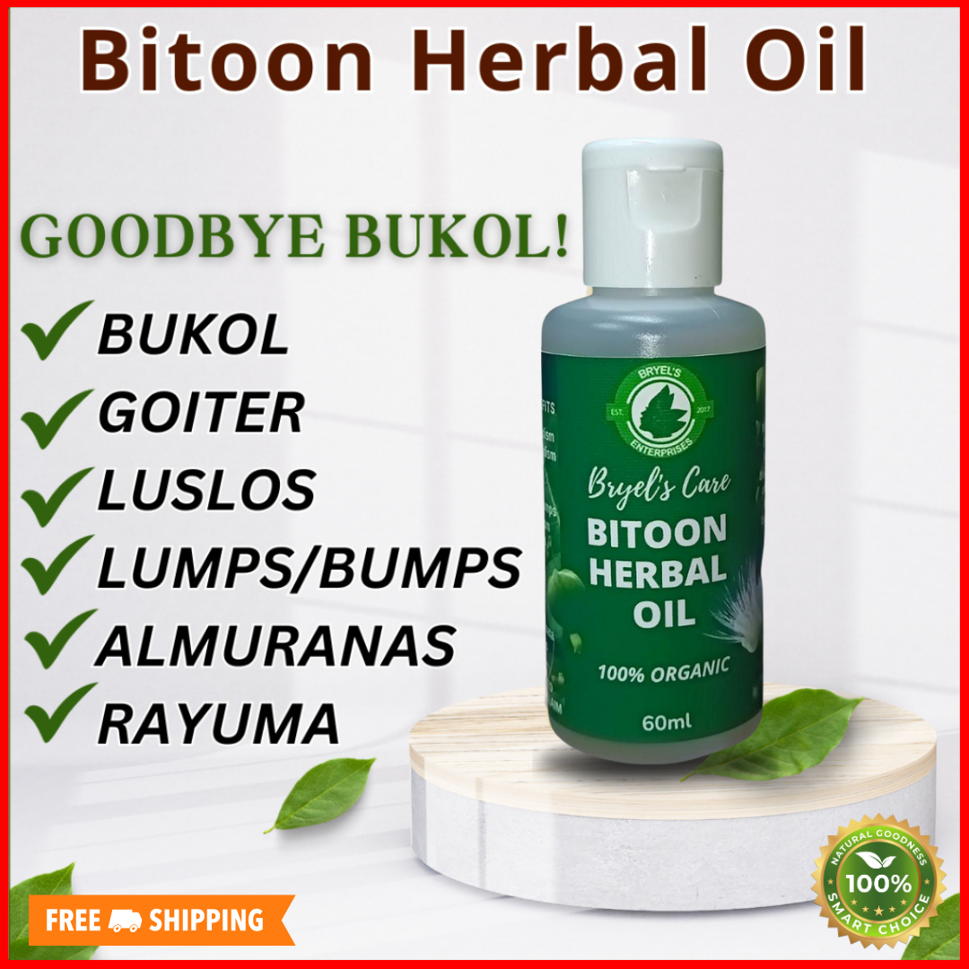 AUTHENTIC!! BITOON HERBAL OIL 60 ML ANTI BODY LUMPS Mabisang pangtangal ...