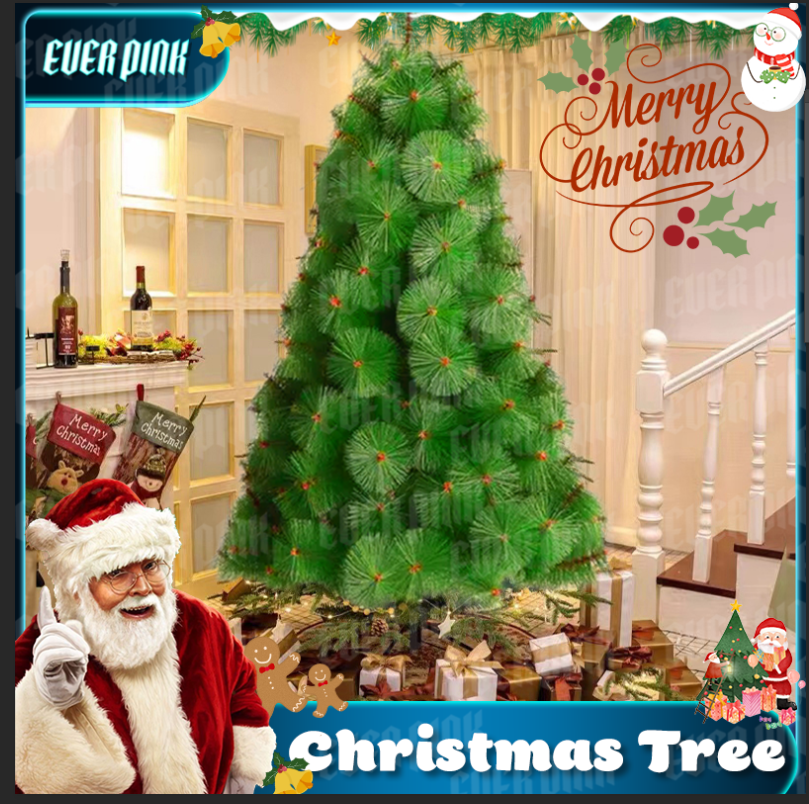 3/4/5/6/7/8ft Christmas tree decoration for home decor Christmas tree 8ft makapal set Christmas