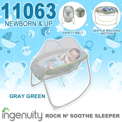 Baby Love 11063 Ingenuity Baby Rocker Gentle Rock Comfortable Sleeper Fun Play Gym Rocking Baby Bed