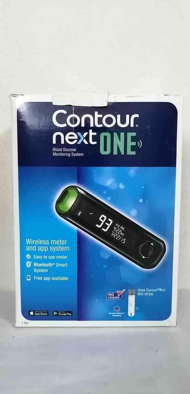 CONTOUR NEXT ONE BLOOD GLUCOSE MONITORING SYSTEM ~ WIRELESS METER AND APP  SYSTEM