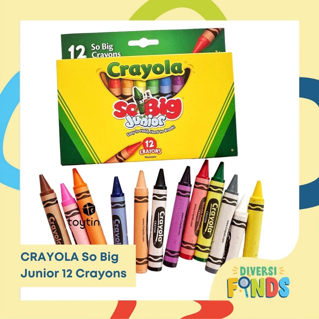 Crayola So BIG crayons 8's or Junior 12's Perfect for kids Crayons