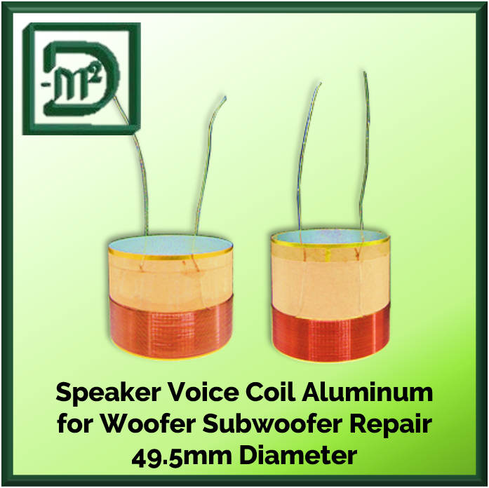 Speaker Voice Coil Aluminum for Woofer Subwoofer Repair 49.5mm