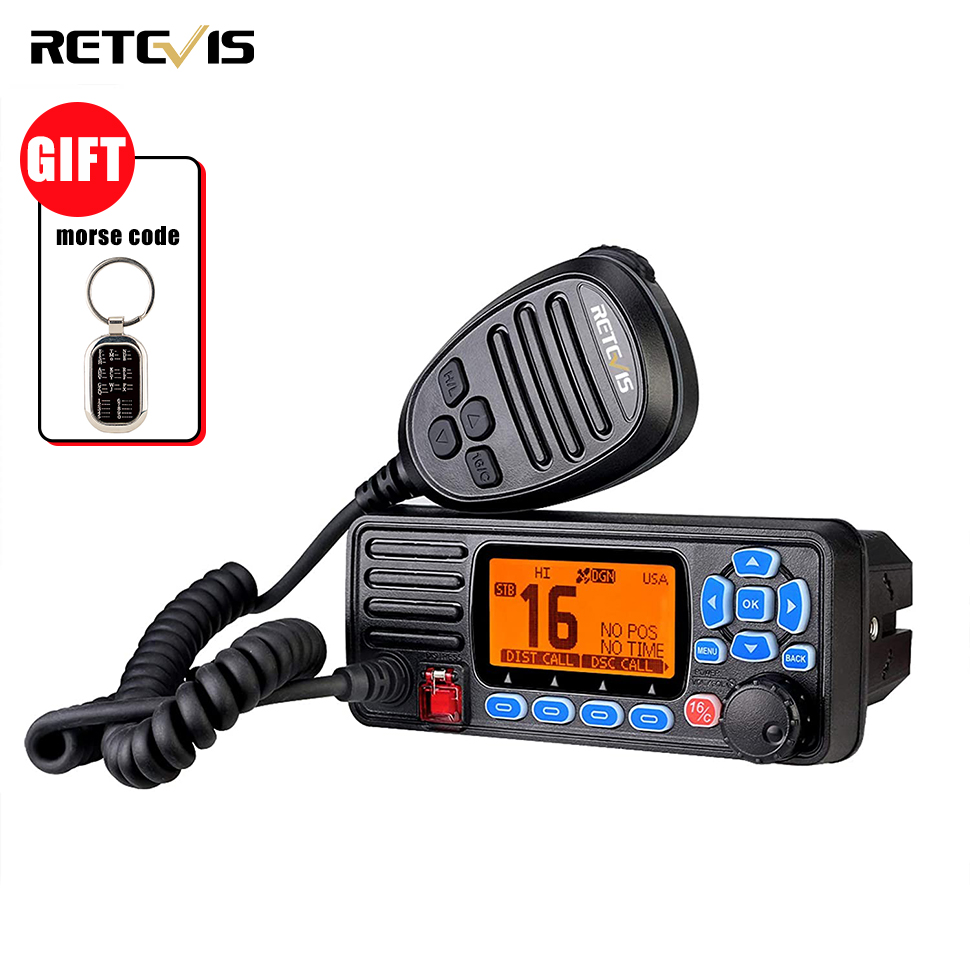 RETEVID RA27 VHF 88 Channels 25W IP67 GPS NOAA Fixed-Mount Class D DSC  Marine Transceiver Lazada PH