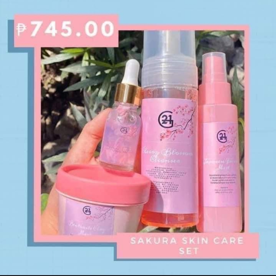 sakura skin care set