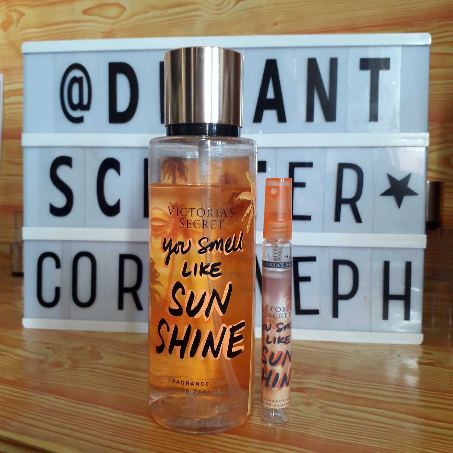 victoria secret body mist you smell like sunshine