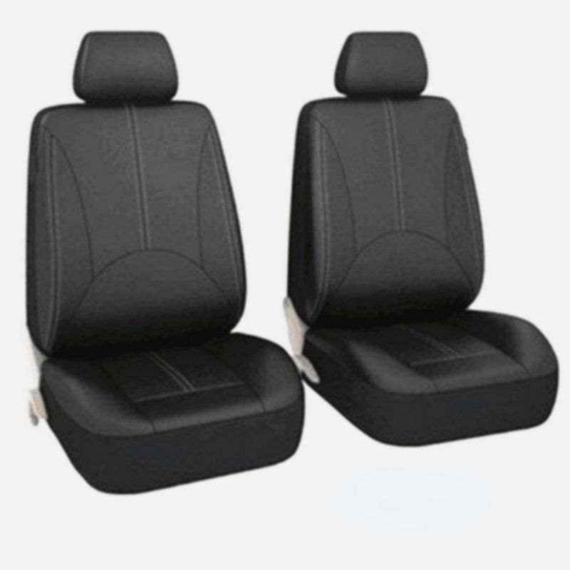 Universal Car Seat Cover PU Leather Auto Interior Front+Back Cushion
