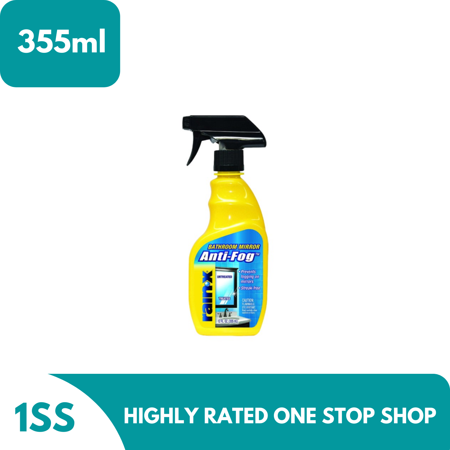 RainX Bathroom Mirror AntiFog 355ml Lazada PH