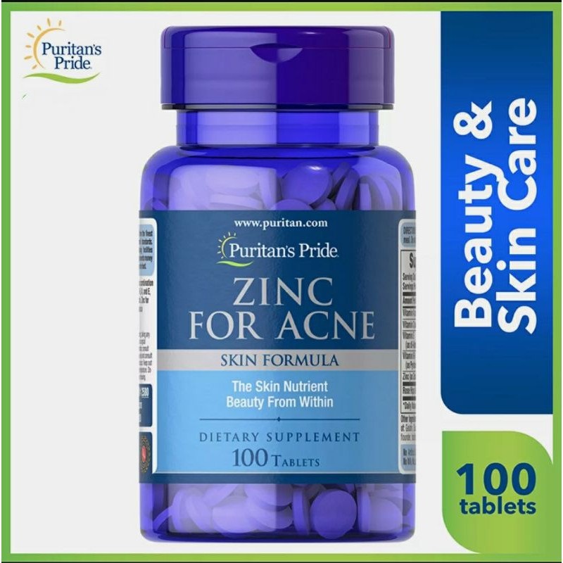 Puritan's Pride Zinc for Acne with Vitamins C Lazada PH