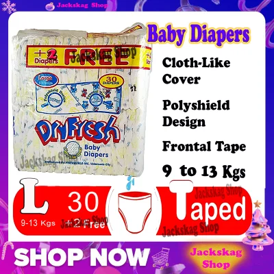Dryfresh Baby Cloth Like Diaper 30 pcs. ( LARGE )