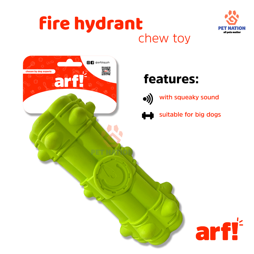 ARF! FIRE EXTINGUISHER CHEW TOY WITH SQUEAKY SOUND DOG TOY DOG ...