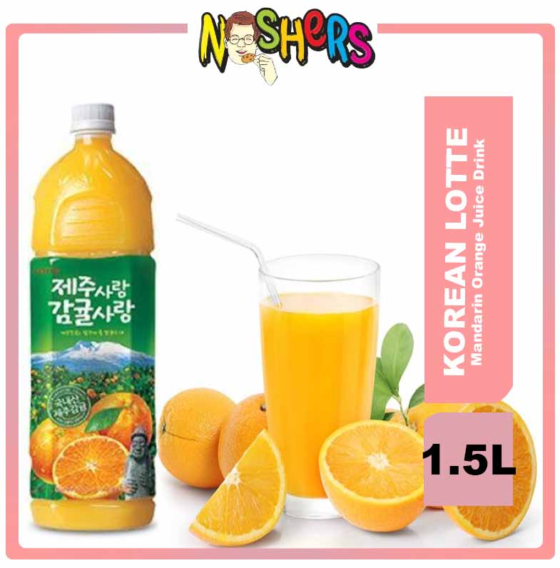 Noshers Korean Lotte Mandarin Orange Juice Drink 1.5L Lazada PH