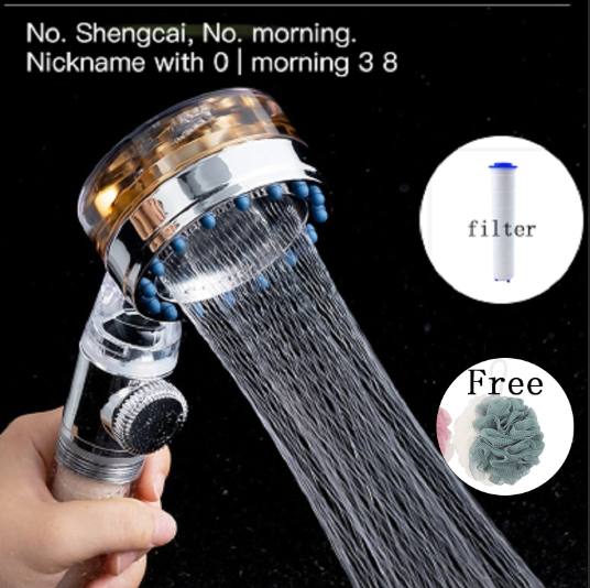 ManilaABC Shower Head Turbocharged Small Waist Shower Hand-held ...