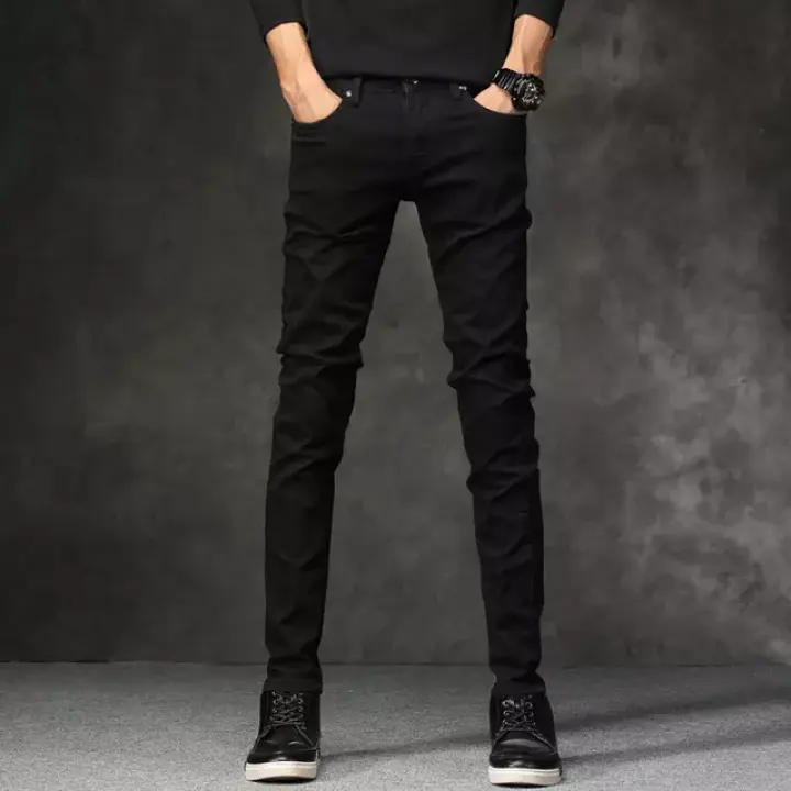 cheap mens black jeans