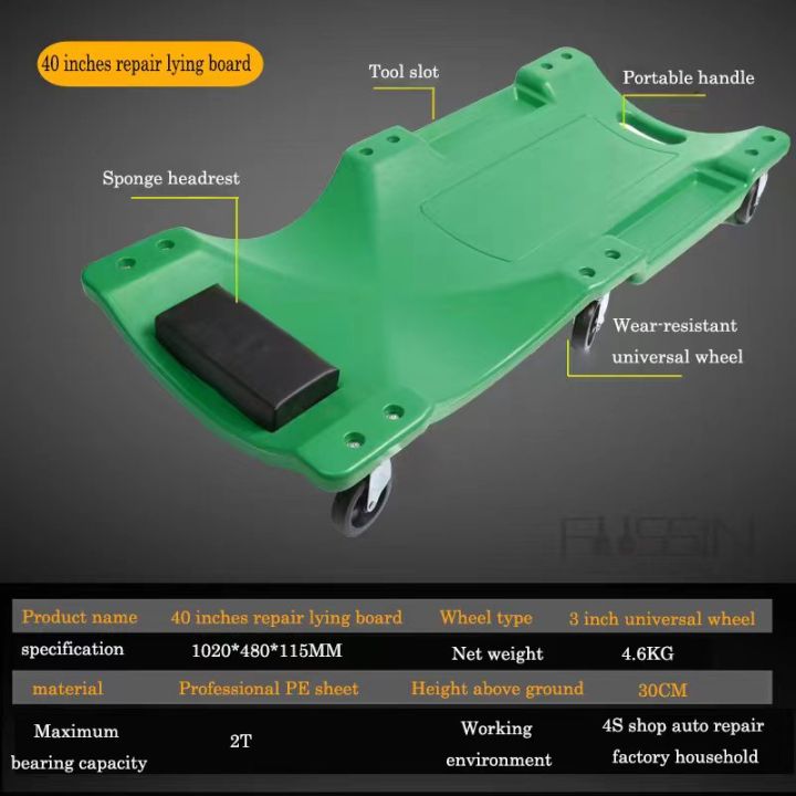 【3 Year Warranty】Mechanics Car Creeper 40 w/ Tool Tray dollies