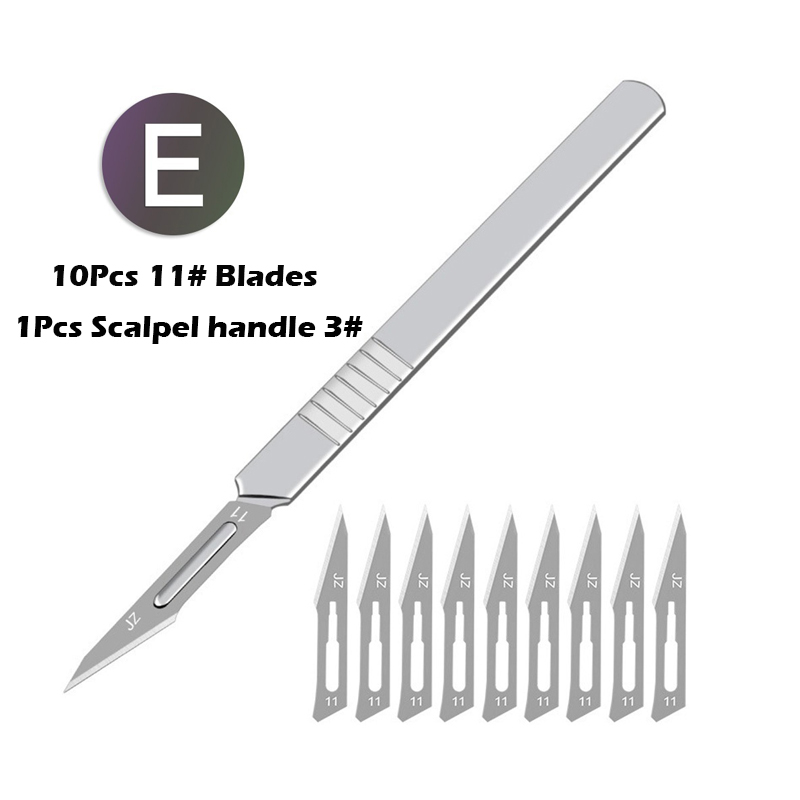 10Pcs Sterile Surgical Knife Blade Size 11/23 Carbon Steel Surgical ...