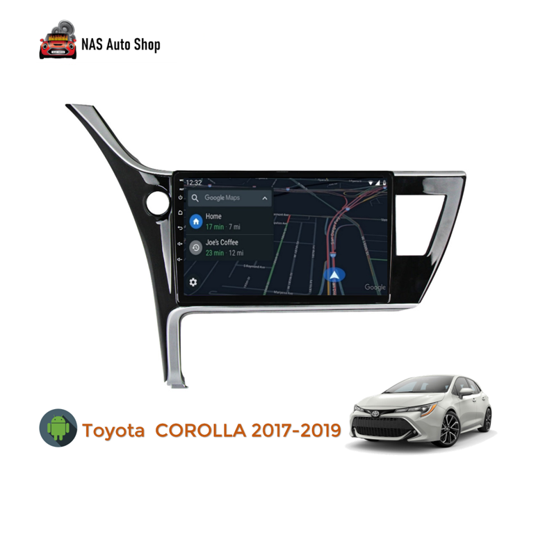 [𝟮+𝟯𝟮] 10 inch Android Head Unit Monitor for Toyota COROLLA 2017-2019 ...