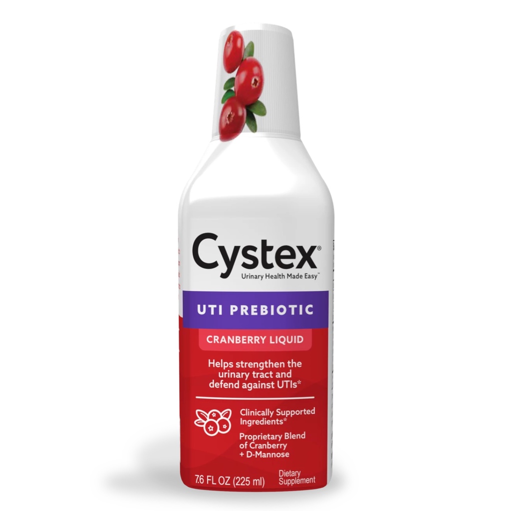 Cystex UTI Prebiotic Cranberry Liquid Strengthens Urinary Tract and