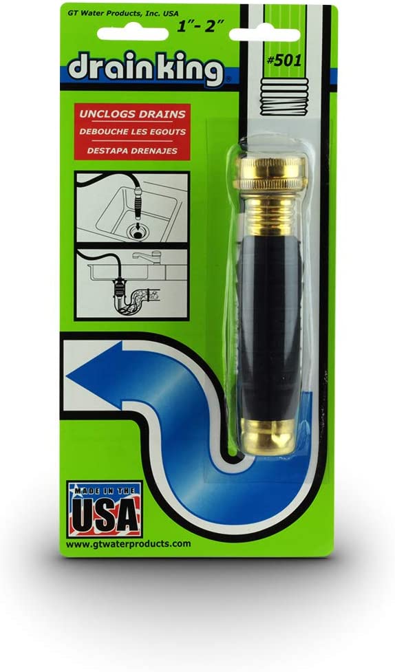 Drain King 501 Unclogs Bathroom Sinks, Showers, and Swimming Pool