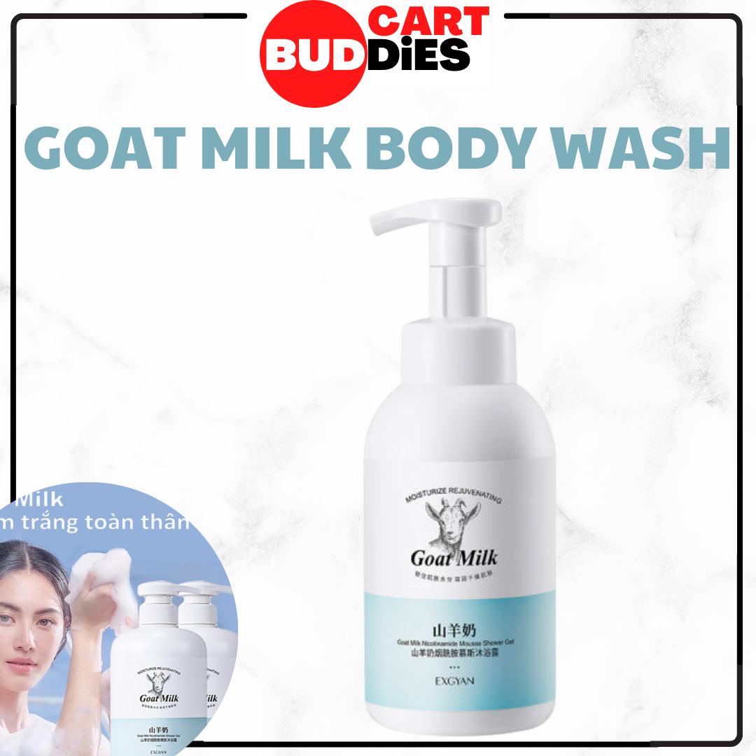 Goat milk body wash Mousse shower gel whitening body wash 7 days white