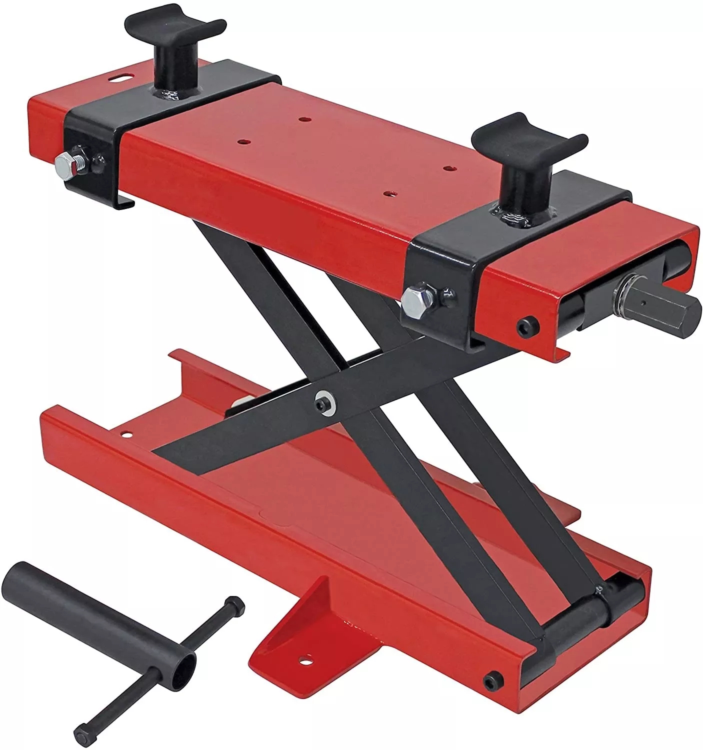 Motorcycle Lift Platform Wide Deck Floor Jack Car Scissor Hoist Stand